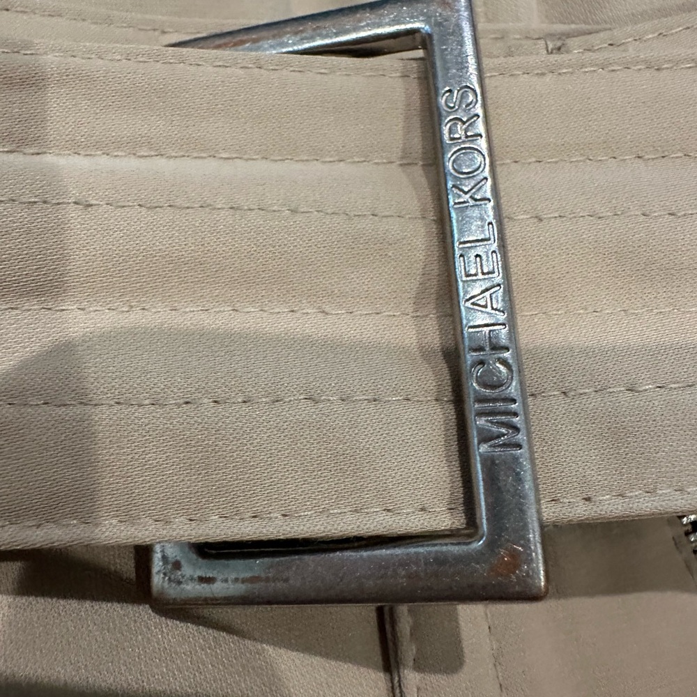 Michael Kors Beige Double-Breasted Trench Coat - Picture 4 of 10
